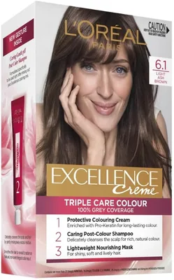 L'Oréal Paris Excellence Hair Dye 6.1 Light Ash Brown