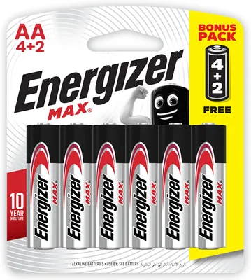 Energizer Max AA Batteries 1.5V (6 Pack)