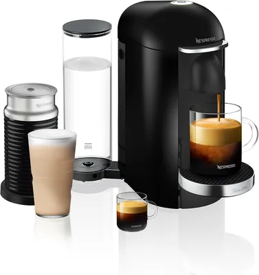 Breville Vertuo Plus Deluxe Coffee Maker - Piano Black + Aeroccino Best Deal