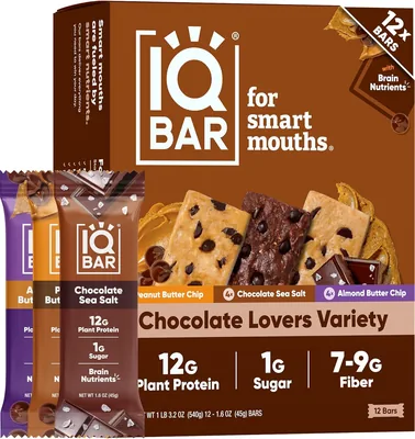 IQBAR Clean Protein Bars Chocolate Variety Pack Best Deal