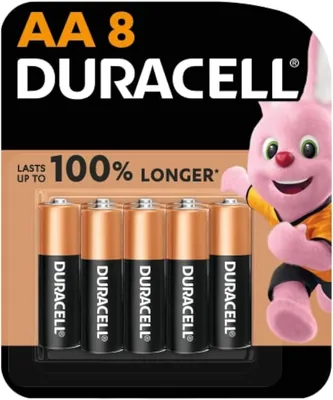 Duracell Duracell, Type AA Alkaline Batteries, Pack Of 8