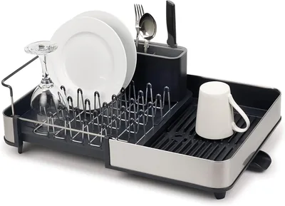 Joseph Joseph Extend Steel Dish Drainer Grey/Steel Best Deal