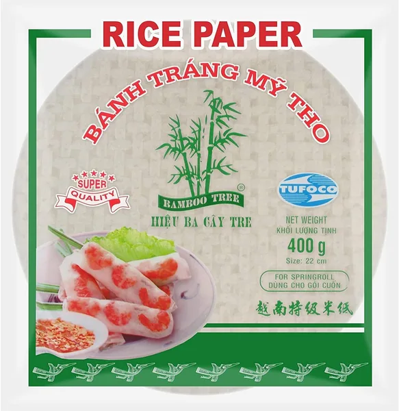 BAMBOO TREE Rice Paper 22 cm, Round (1 X 400 GR)