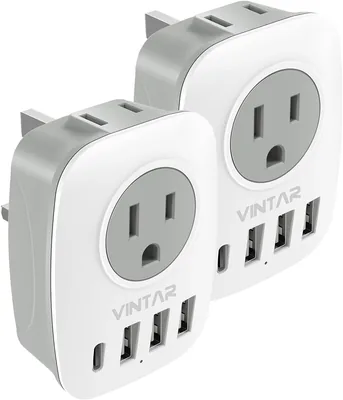 VINTAR 2 Pack Travel Adapter - 22% Off