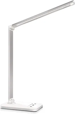 Lampada da Scrivania Oxylops con Protezione Occhi a LED, Regolabile con Touch Control, Porta USB di Ricarica, 10 Livelli di Luci