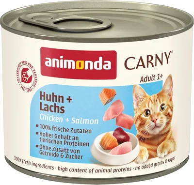 Animonda Carny Dorosły karma dla kotów, mokra karma 6x200g kurczak + łosoś