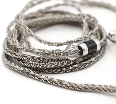 Linsoul Tripowin Zonie 16 Core IEM Cable, MMCX, 3.5mm, 1.25m (Grey)