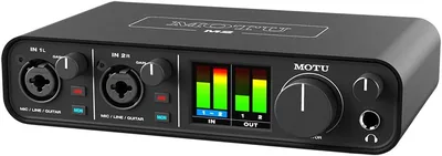 MOTU M2 2in 2out USBオーディオインターフェース 国内正規品 USB-DAC ゲーム iPhone/iPad対応 ソングフレームストリーミングギター 最安値