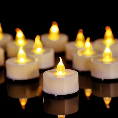 Anziner 12 Pack Flickering LED Tea Lights