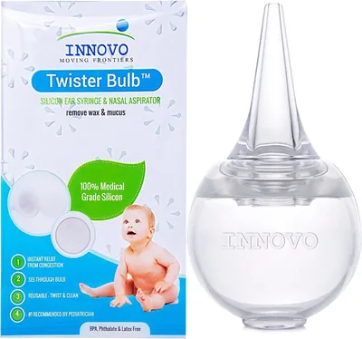 Innovo Silicone Twister Bulb Baby Ear & Nasal Aspirator - Best Deal