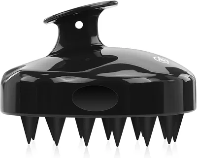 FREATECH Massager Shampoo Brush Silicone Bristles Scalp Care Shower Hair Scrubber