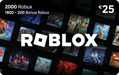 Tarjeta regalo Roblox - 2000 Robux para PC, Móvil, Tableta, Xbox One, Oculus Rift o HTC Vive