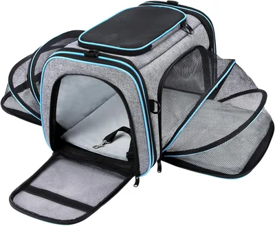 Maskeyon Airline Approved Pet Carrier, Large Soft Sided TSA Friendly Collapsible Travel Carrier