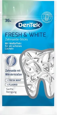Dentek Fresh & White Niek Dentystyczna, 36 szt.
