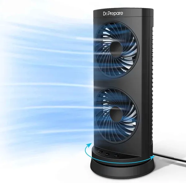 Dr. Prepare Desk Fan Tower Cooling Fan