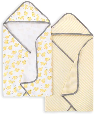 Burt's Bees Baby Hooded Towels 2-Pack - Organic Cotton, Super Soft, Little Ducks (8% Off)