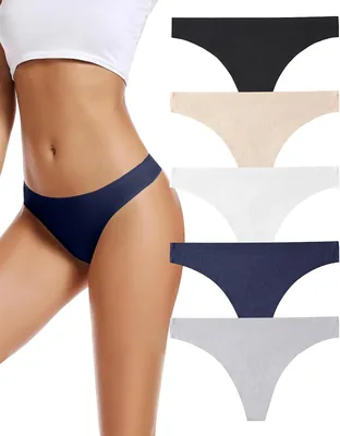 voenxe Seamless Women's Thongs 5 Pack - 30% Off