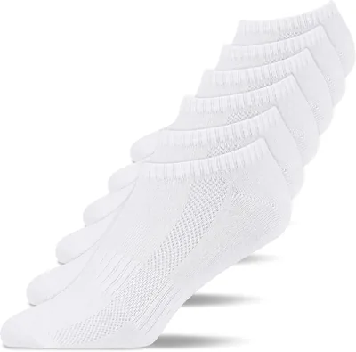 Snocks Trainer Socken für Männer und Frauen, Set von 6, Größe UK 2-18, Kurze Socken, Baumwolle | Atmungsaktiv und weich, perfekt für Sport