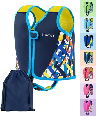 Limmys Schwimmweste für Kinder - Schwimmhilfe mit verstellbarer Auftriebskraft, Testsieger bei Vergleich.de, weiches Neoprenkomfort