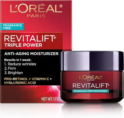 L'Oreal Paris Revitalift Face Moisturizer, Triple Power Pro Retinol Cream
