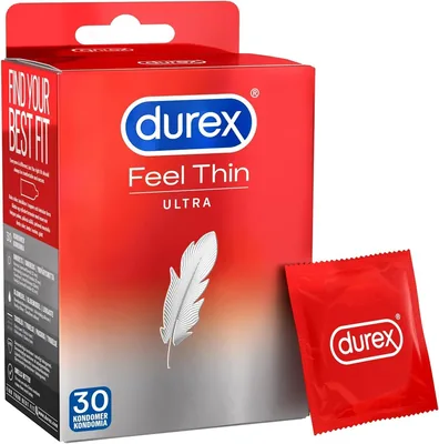 Durex Feel Ultra Thin Kondom, 30 stk - Nu med 6% rabatt