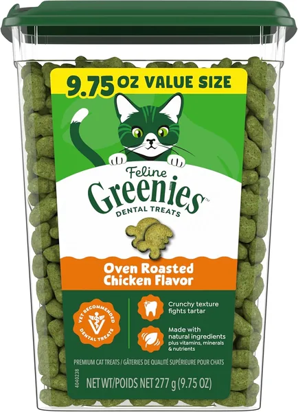 Greenies Cat Treats Oven Roasted Chicken Flavor 9.75 oz