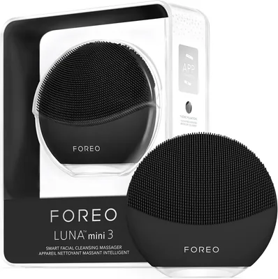 FOREO LUNA mini 3 Midnight - Ultimate Facial Cleanser & Massager for All Skin Types