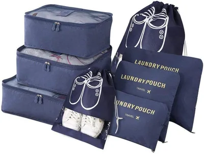 Vicloon Reizende Verpakkingscubes, 8-delig Multifunctioneel Verpakkingsset voor Koffer, Organiserende Verpakkingszakken Reisbenodigdheden Luggage