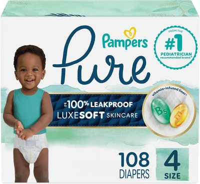 Pampers Diapers Size 4, 108 Count