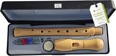 Holz Sopranflöte Deutsch Ahornfingierung für Kinder, Anfänger | Ahornsopranflöte mit deutscher Fingierung, 8 Löcher