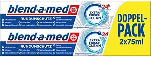 Blend-a-med Rundumschutz Extra Frisch Clean Pasta do zębów (1 x 2 x 75 ml) - Najlepsza cena