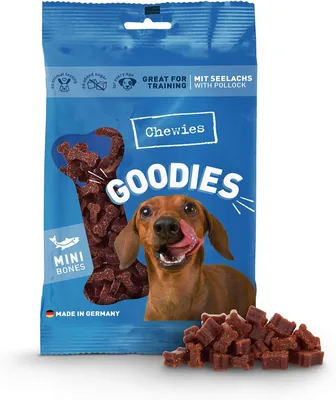 Chewies Mini Saumon Dog Treats - 125g, Sans Sucre, Collation Élevée en Viande - Idéal pour l'Entraînement (88% de Réduction)