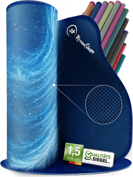NirvanaShape 1x Kühlhandtuch - Mikrofaser-Kühlhandtuch als Sporttuch für Fitness, Yoga, Sport, Golf - Eistuch mit ColdTech