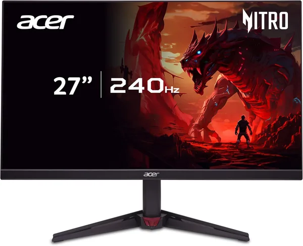 Acer Nitro VG270 W3 Gaming Monitor 27 Zoll (69 cm Bildschirm) Full HD, LED, 240 Hz, 0,5 ms (GtG), 2x HDMI 2.0, DP 1.4, FreeSync Premium - 24% Rabatt