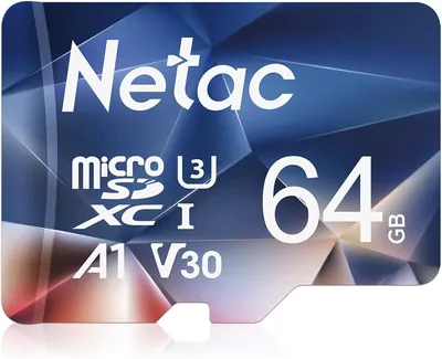 Scheda di memoria Netac 64GB Micro SD UHS-I A1 U3 V30, 4K 667X (19% Off)