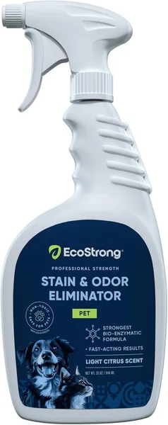 Eco Strong Pet Stain and Odor Remover - Cat Urine Enzyme Cleaner Destroyer