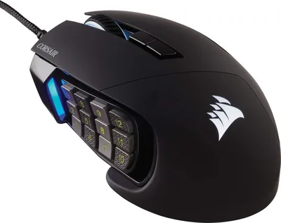 Sabre de Corsair SCIMITAR RGB ELITE - Souris filaire pour jeux MOBA/MMO - 18000 DPI - 17 boutons programmables - Compatible iCUE - PC, Mac, PS5 - 39% de réduction