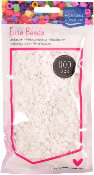 Vaessen Creatief 5009-001 Strijkkoren Wit 1100 Stukjes DIY Craft