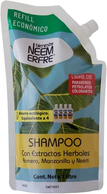 Shampoo Natural de Romero y Manzanilla - Sin Químicos - Vegano Biodegradable - 15% Descuento