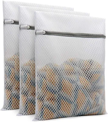 Andeya 3Pcs Durable Honeycomb Mesh Laundry Bags for Delicates 12 x 16 Inches (3 Medium) - 39% Off