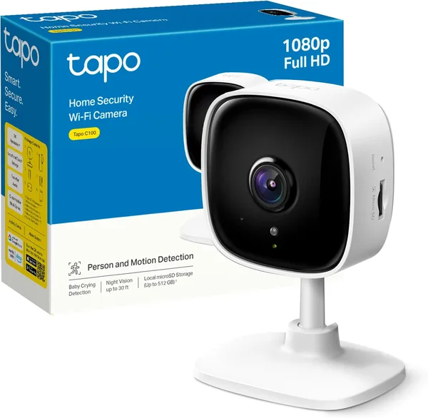 Tapo 1080P Indoor Wi-Fi Surveillance Camera for Baby and Pet