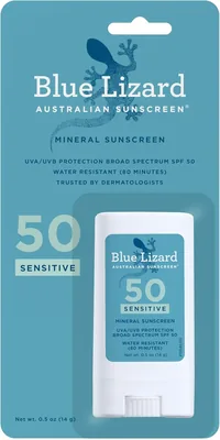 BLUE LIZARD Sensitive Mineral Sunscreen Stick SPF 50+ 50% Off