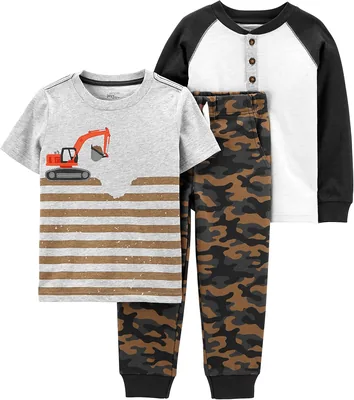 Conjunto de Calças Simple Joys by Carter's para Meninos, 3 Peças - Melhor Preço