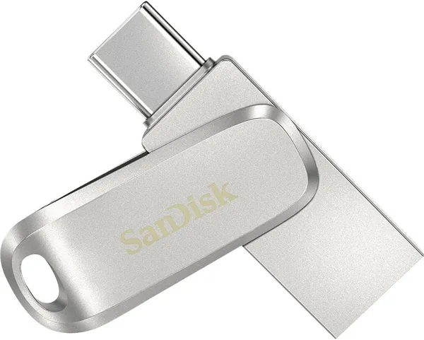 SanDisk Ultra 256GB Dual Drive Luxe Type-C 400MB/s USB 3.2 Gen 1 Silver