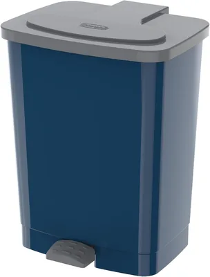 Cosmoplast 17L Step-On Waste Bin With Pedal, Pearl Blue - Best Deal