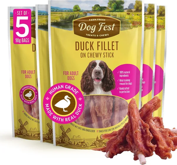 Duck Fillet Chewy Stick for Adult Dogs