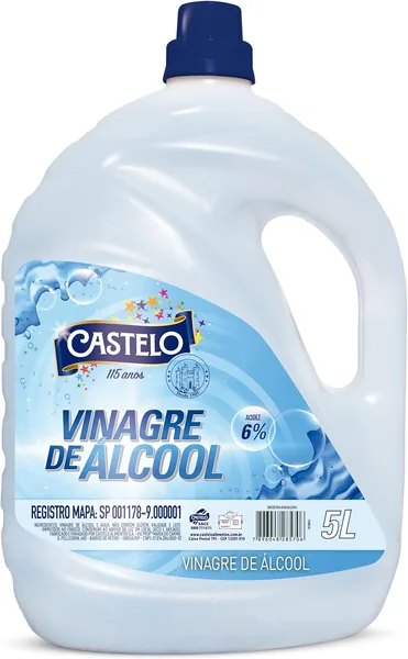 Vinagre de Álcool Concentrado 6% Castelo 5l - Save 8%
