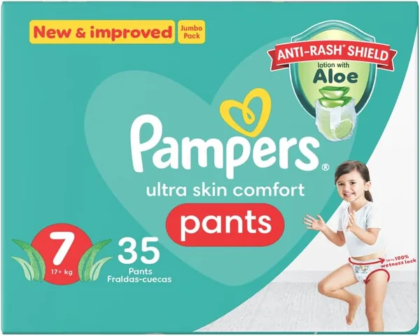 Pampers Double Protection Pants - Size 3 (6-11 kg), 72 Diapers, Lotion with Aloe Vera Best Deal