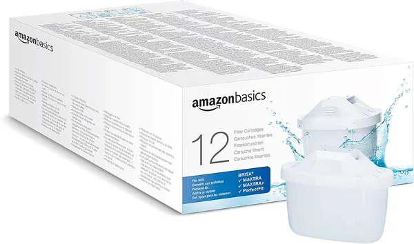Amazon Basics Water Filters - Pack of 12