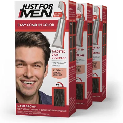 Just For Men Easy Comb-In Color, Dark Brown